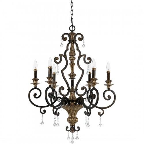 Quoizel MQ5006HL Marquette Chandelier heirloom 6l Chandelier