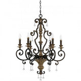 Quoizel MQ5006HL Marquette Chandelier heirloom 6l Chandelier