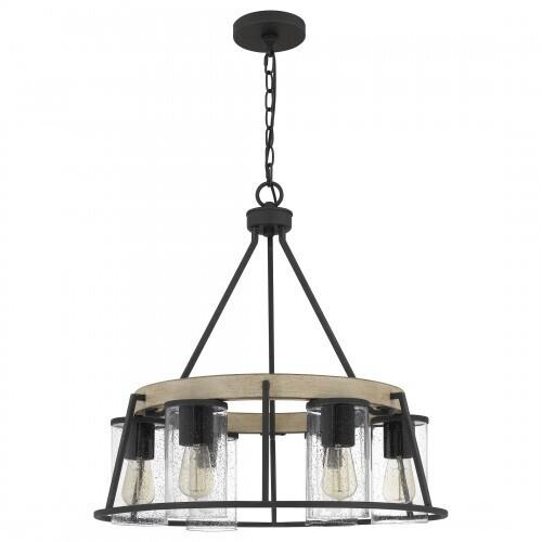 Quoizel BRT3525GK Brockton Outdoor chandelier 6 lights grey ash Chandelier