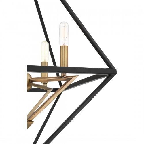 Quoizel LVR5204WT Louvre Foyer 4 light western bronze Pendant