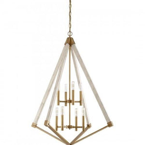 Quoizel VP5208WS Viewpoint Foyer 8lt weathered brass Pendant