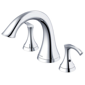 Gerber D300922BNT Brushed Nickel Antioch Three Piece Roman Tub Trim Kit