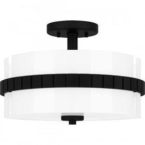 Quoizel QSF6195MBK Quoizel Semi-Flush Mount Semi flush 2 lights matte black Semi-Flush Mount
