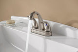Pfirst Series 2-Handle 4" Centerset Bathroom Faucet in Brushed Nickel