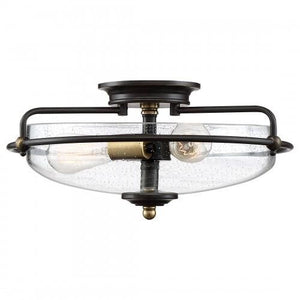 Quoizel GFC1617PN Griffin Flush mount 17"d palladian bronze Flush Mount