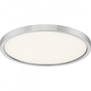 Quoizel OST1715BN Outskirts Flush mount 15"d brushed nickel Flush Mount