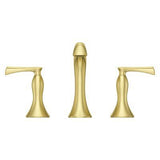 Rhen Widespread Lavatory Faucet in Brushed Gold