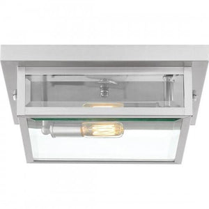 Quoizel WVR1312SS Westover Flush mount 2 lights stainless steel Flush Mount
