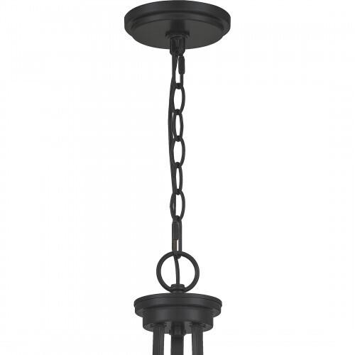 Quoizel PRUC5022MBK Pruitt Chandelier 3 light matte black Chandelier