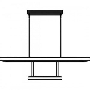 Quoizel PCAYD238MBK Aydin Linear chandelier led light matte black Island Light