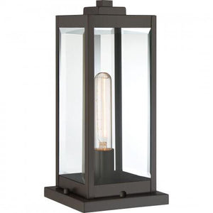 Quoizel WVR9106WT Westover Outdoor pier base 1light western bronze Outdoor Lantern