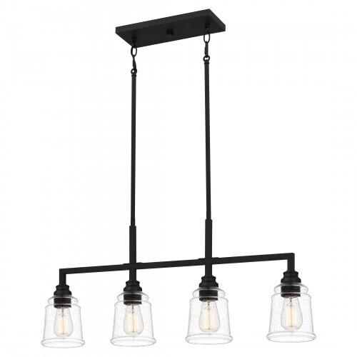 Quoizel MCI433MBK McIntire Island 4 lights matte black Island Light