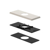 Gerber DA607568 Chrome Square Cover Plate Assembly for 4" Centerset Lavatory Faucet