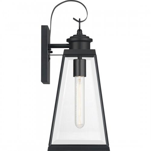 Quoizel PAX8407MBK Paxton Outdoor wall 1 light matte black Outdoor Lantern