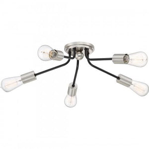 Quoizel LTT1628EK Latitude Flush mount 5lt earth black Flush Mount