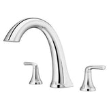 McAllen 2-Handle Roman Tub Trim in  Polished Chrome