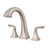 Bronson 2-Handle Complete Roman Tub Trim in Brushed Nickel