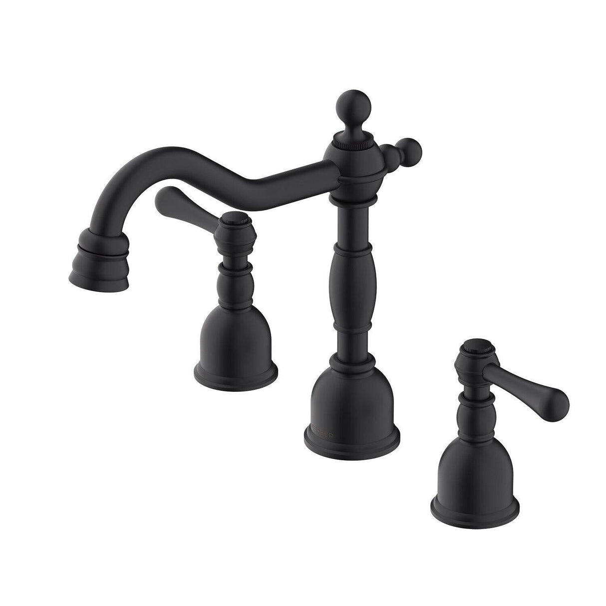 Gerber D303257BS Satin Black Opulence Two Handle Widespread Lavatory Faucet