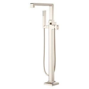 Pfister Polished Nickel Free-standing Tub Filler Without Handles LG6-1VRVD