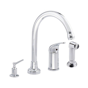 Gerber D409112 Chrome Melrose Single Handle High-rise Kitchen Faucet