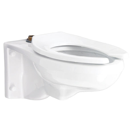 Gerber G0025033 White North Point 1.28 or 1.6 Gpf Elongated Wall Hung Top Spud Bowl