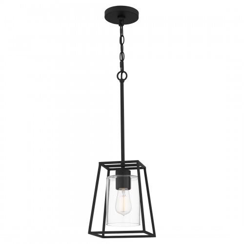 Quoizel PRC1508MBK Prescott Mini pendant 1 light matte black. Mini Pendant