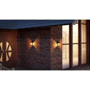Quoizel BKR8408K Booker Outdoor Wall Sconce, 1-Light, 100 Watts, Mystic Black (15" H x 9" W)