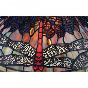 Quoizel TF1851TIB Copperfly Table lamp tiffany 16"d Table Lamp