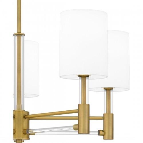 Quoizel GCN5026AB Gretchen Chandelier 5 lights aged brass Chandelier