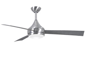 Matthews Fan DA-BS-BW Donaire wet location 3-Blade paddle fan constructed of 316 Marine Grade Stainless Steel