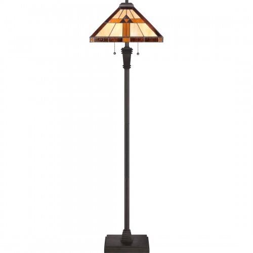 Quoizel TF1427F Bryant Floor lamp tiffany 17"sq Floor Lamp