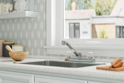 Pfister Polished Chrome Pfirst Series 2-handle Kitchen Faucet G135-1100