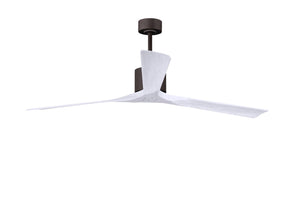 Matthews Fan NKXL-TB-MWH-72 Nan XL 6-speed ceiling fan in Matte White finish with 72” solid matte white wood blades