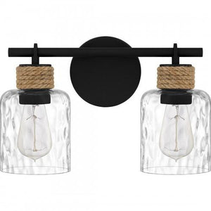 Quoizel BTC8614MBK Baltic Bath 2 lights matte black. Bath Light