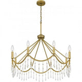 Quoizel AID5030AB Airedale Chandelier 8 lights aged brass Chandelier