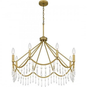 Quoizel AID5030AB Airedale Chandelier 8 lights aged brass Chandelier