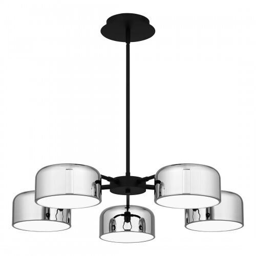 Quoizel PCGAB5031MBK Gabriel Chandelier 5 lights led matte black Chandelier