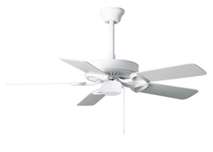 Matthews Fan AM-TW-WH-42 America 3-speed ceiling fan in gloss white finish with 42