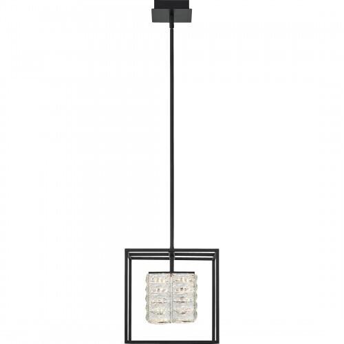 Quoizel PCDZ2812MBK Dazzle Pendant led light matte black Pendant