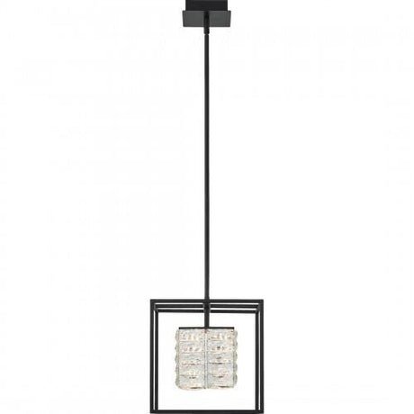 Quoizel PCDZ2812MBK Dazzle Pendant led light matte black Pendant