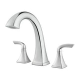 Bronson 2-Handle Complete Roman Tub Trim in Polished Chrome