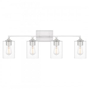 Quoizel PRC8633BN Prescott Bath 4 lights brushed nickel Bath Light