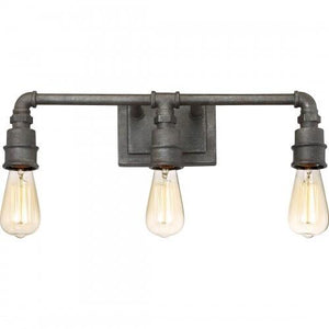 Quoizel SQR8603RK Squire Bath fixture 3 light rustic black Bath Light