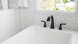 Pfister Matte Black 2-handle Roman Tub Trim RT6-5WRB