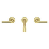Pfister Brushed Gold 2-handle Wall Mount Bathroom Faucet LG49-TNT2BG