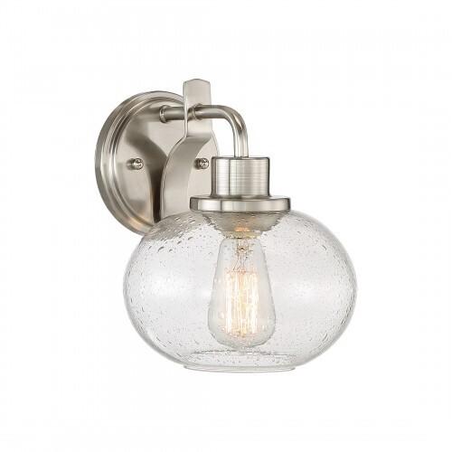 Quoizel TRG8701BN Trilogy Wall fixture 1-light brsh nikl Wall Sconce