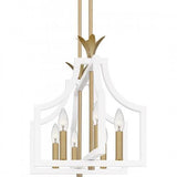 Quoizel DSL638W Dusty Lane Linear chandelier 6 lights white. Island Light