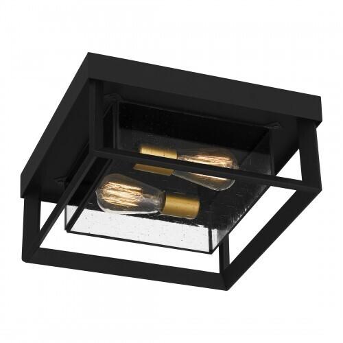 Quoizel INF1613EK Infinger Flushmount 2 lights earth black Semi-Flush Mount