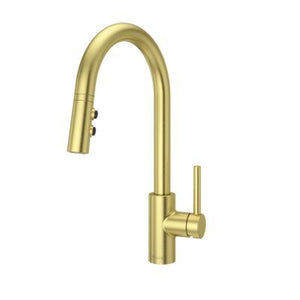Stellen 1-Handle Pull-Down Kitchen Faucet in Brushed Gold