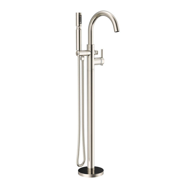 Gerber D300558BST Satin Black Contemporary Floor Mount Tub Filler Trim Kit With HANDS...